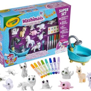 Washimals - Set 10 Mascotas con Pegatina