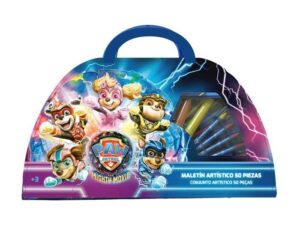 Maletin artistico 50 piezas patrulla canina