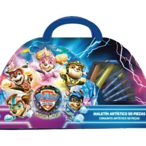 Maletin artistico 50 piezas patrulla canina
