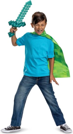 Disfraz accesorio Minecraft Espada Capa