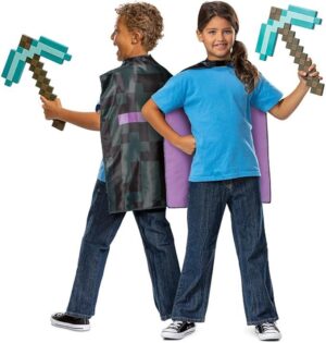 Disfraz Accesorio Minecraft Pico Y Capa