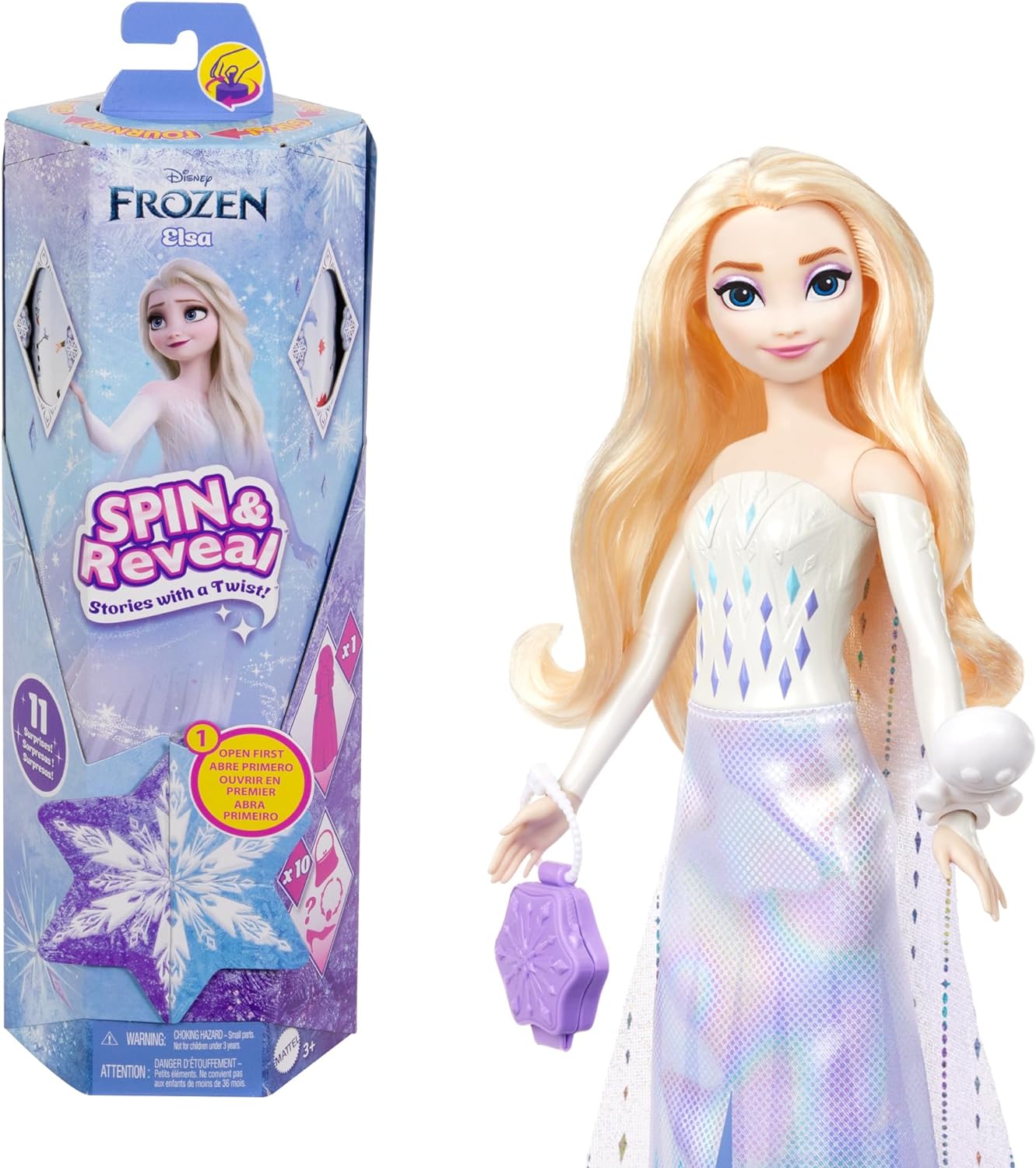 Princesa Frozen Revela Sorpresas Elsa Spin And Reveal