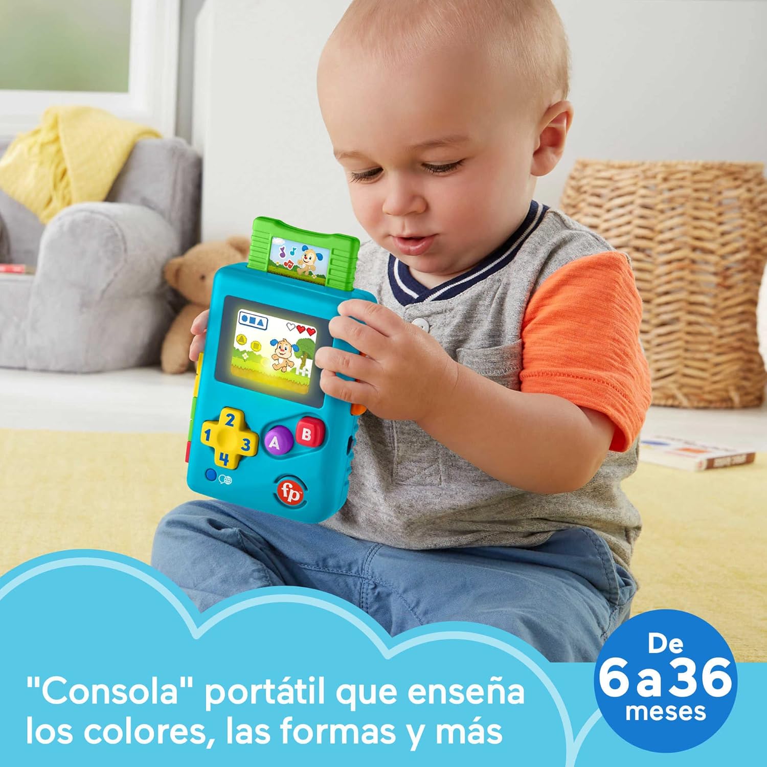 Fisher-Price Ríe y Aprende Miniconsola Retro - Imagen 2