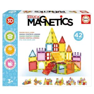 Magnetics Educativo Construccion 3D 42pc