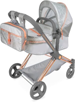 Coche de muñeca 3x1 plegable - NOVEDAD, para muñecas de hasta 50 cm.