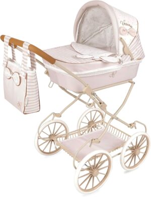 Coche de muñeca plegable para muñecas de hasta 48 cm.