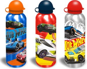Botella aluminio hotwheels 500ml