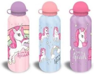 BOTELLA ALUMINIO UNICORNIO 500M