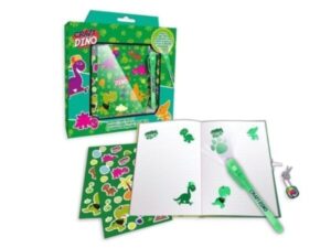 DIARIO CON BOLIGRAFO MÁGICO CRAZY DINO