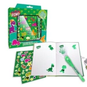 DIARIO CON BOLIGRAFO MÁGICO CRAZY DINO