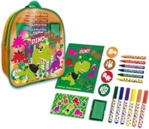 MOCHILA TRANSPARENTE CON ACCESORIOS PAPELERIA