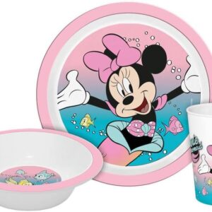 SET PLATO BOWL Y VASO MINNIE