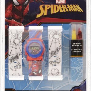 RELOJ DIGITAL CORREA PARA PINTAR SPIDERMAN