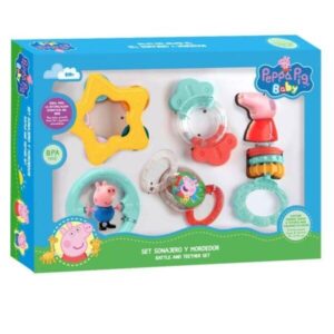 Set morderdor y sonajero de Peppa Pig