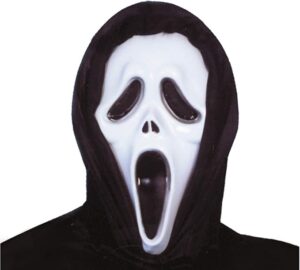 MASCARA CON CAPUCHA ASESINO PVC