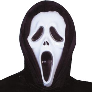 MASCARA CON CAPUCHA ASESINO PVC
