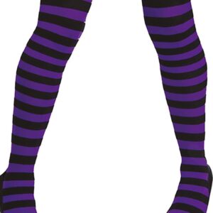 PANTYS RAYAS LILA Y NEGRAS ADULTO