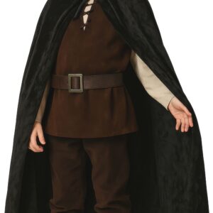 CAPA NEGRA TERCIPELO CAPUCHA 100 CMS.