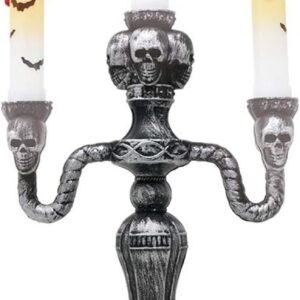 CANDELABRO 3 VELAS CON LUZ 40 CMS