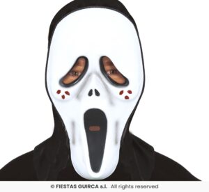 MASCARA ASESINO DEL CUCHILLO CON CAPUCHA PVC