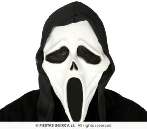 MASCARA ASESINO CON CAPUCHA VINILO