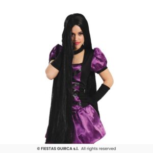 PELUCA MELENA NEGRA 100CM