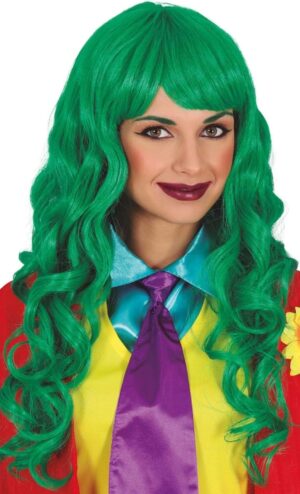 PELUCA MELENA VERDE EN CAJA