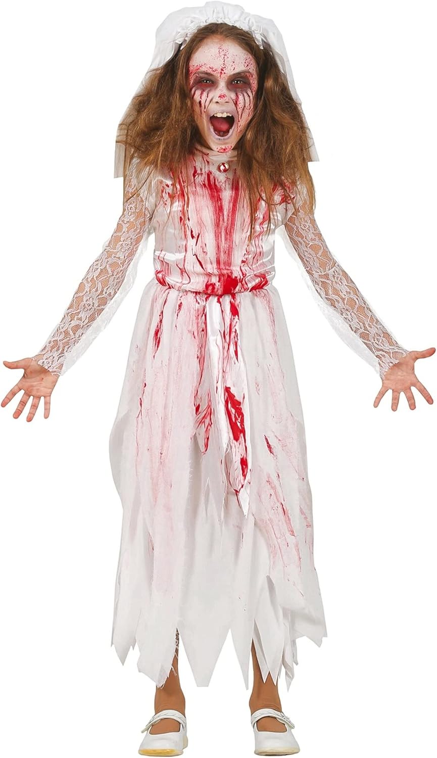 DISFRAZ GHOST NIÑA THE RING 7-9 AÑOS