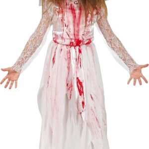 DISFRAZ GHOST NIÑA THE RING 7-9 AÑOS