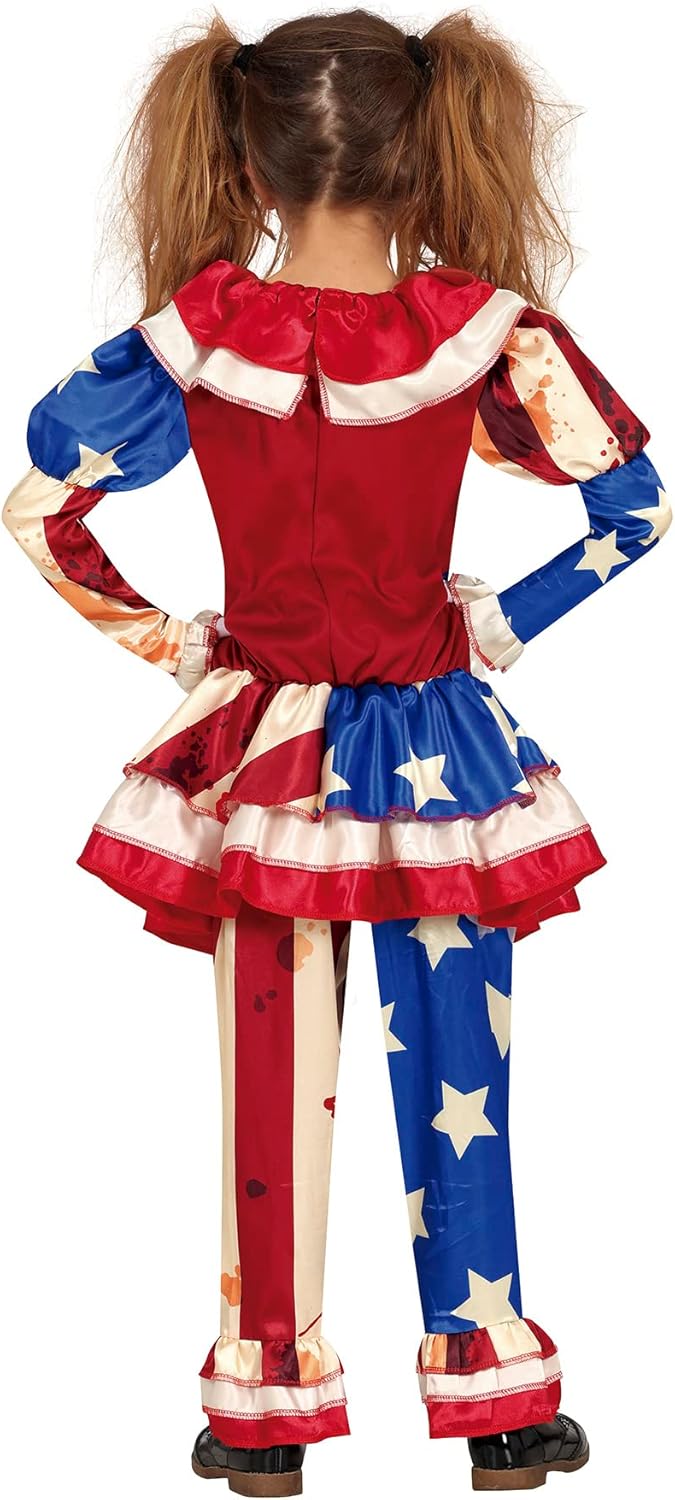 DISFRAZ PAYASA ASESINA 5–6 AÑOS PATRIOT CLOWN - Imagen 2