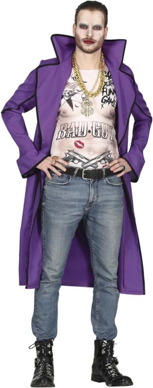 DISFRAZ JOKER CRAZY VILLAIN T.M 48-50