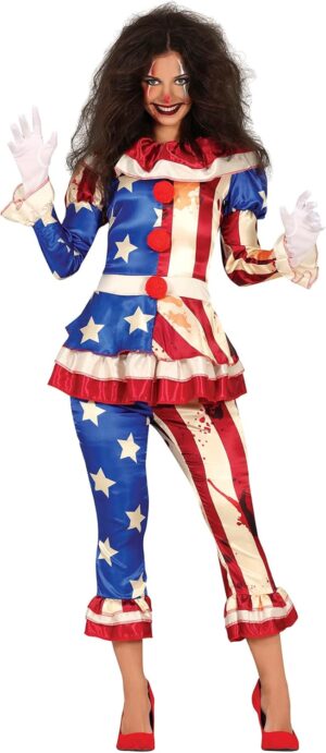 DISFRAZ PAYASA ASESINA PATRIOT T.M 38-40