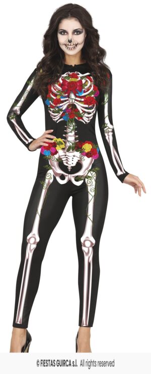 DISFRAZ ESQUELETO MONO COLORIDO (S)