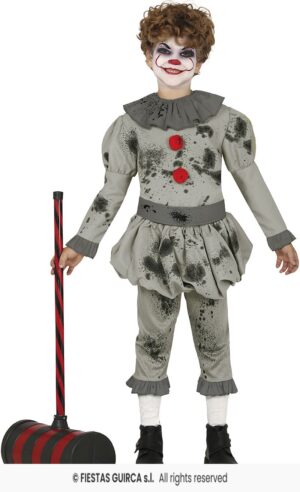 DISFRAZ PAYASO IT BAD CLOWN 5-6 Años