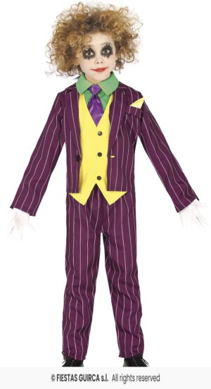 DISFRAZ JOKER CRAZY VILLAIN 10-12 Años