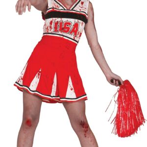 DISFRAZ ANIMADORA CHEERLADER ZOMBIE T.L 42-44