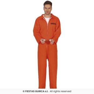 DISFRAZ CONVICTO PRESO NARANJA (M)