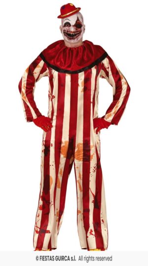 DISFRAZ PAYASO ASESINO STRIPED (L)