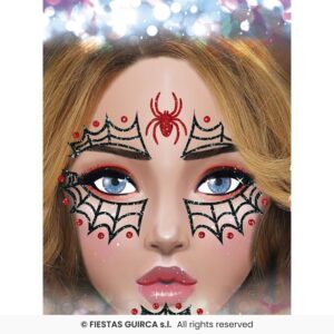 ARAÑA GLITTER FACE, 20X20 CMS.