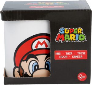 Taza de cerámica de 325 ml en caja regalo de Super Mario