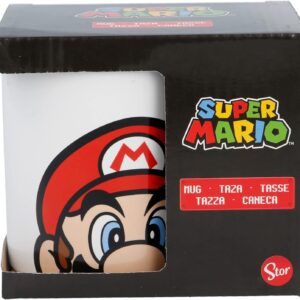 Taza de cerámica de 325 ml en caja regalo de Super Mario