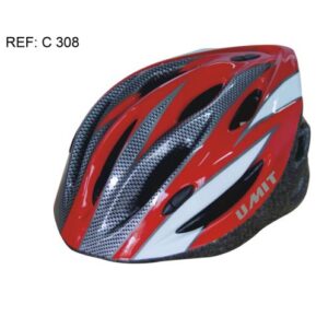 Casco tricolor bicicleta t.54-58