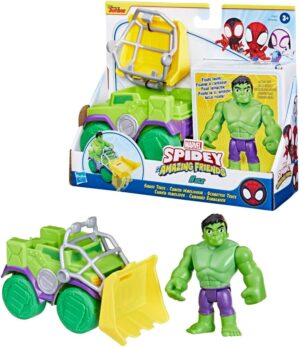 Spidey Set Figura Y Camión Demoledor Hulk Con Accesorios