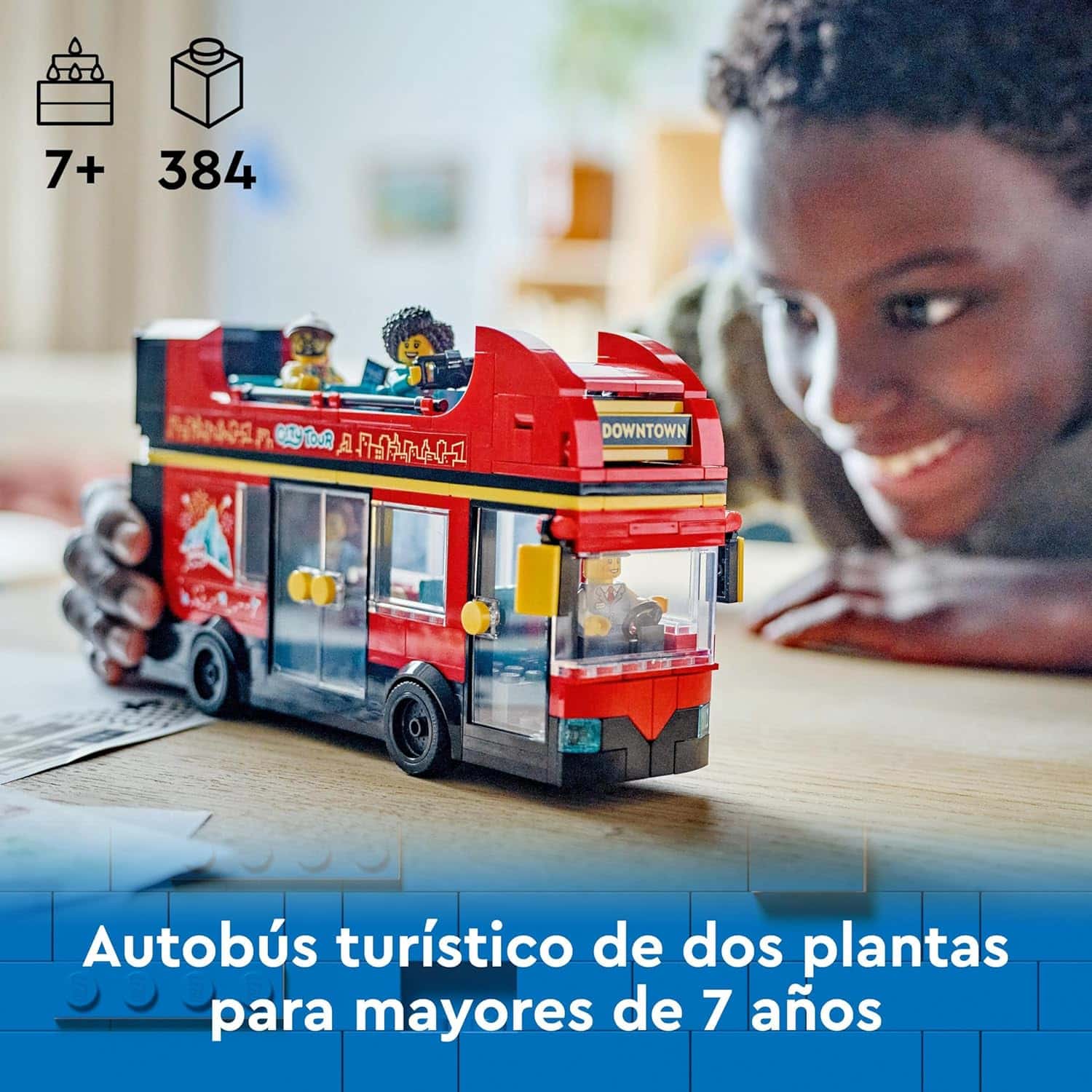 Autobús Turístico Rojo de Dos Plantas - Imagen 3