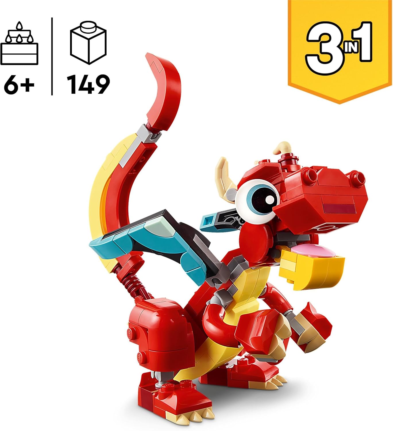 LEGO Creator 3 en 1 Dragón Ro - Imagen 2