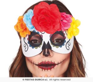 ANTIFAZ CATRINA CON FLORES