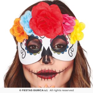 ANTIFAZ CATRINA CON FLORES