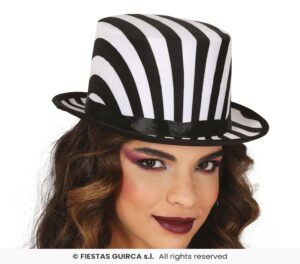 CHISTERA RAYAS BLANCAS Y NEGRAS bitelchus Beetlejuice