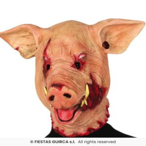 MASCARA CERDO TERROR LATEX