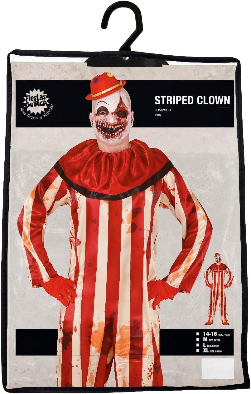 DISFRAZ PAYASO RAYAS 14-16 AÑOS - Imagen 2